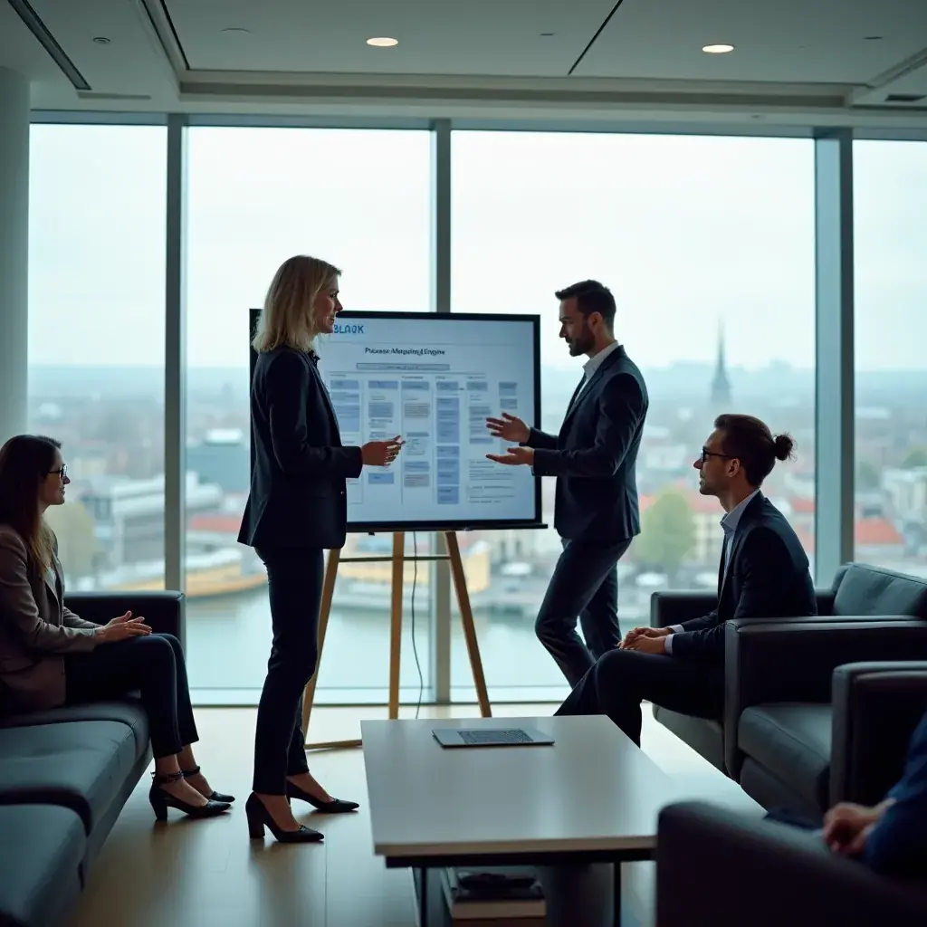 Creative team at work